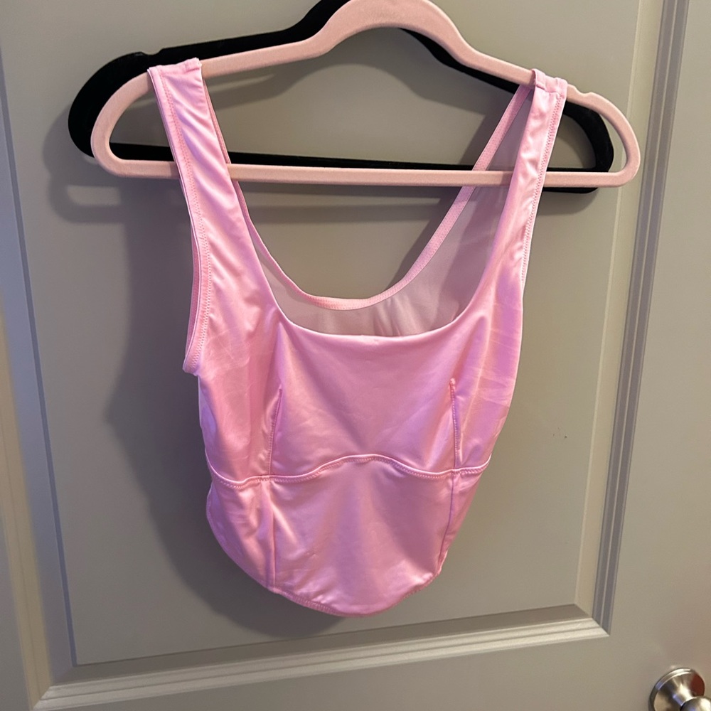 NWT Pink Satiny Bustier